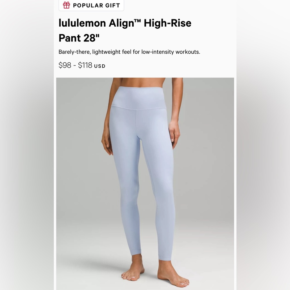 Lululemon Align Leggings NWT Size 8